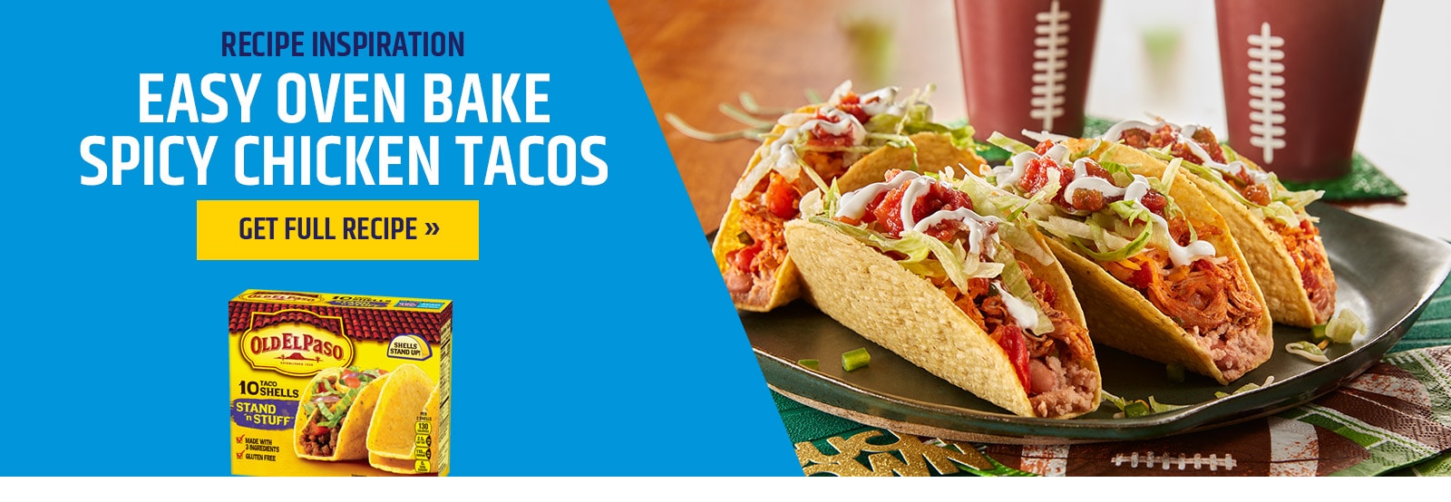 Easy Oven Bake Spicy Chicken Tacos