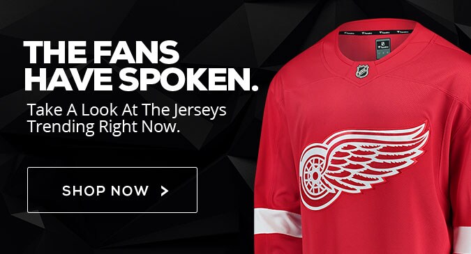 old english d red wings jersey