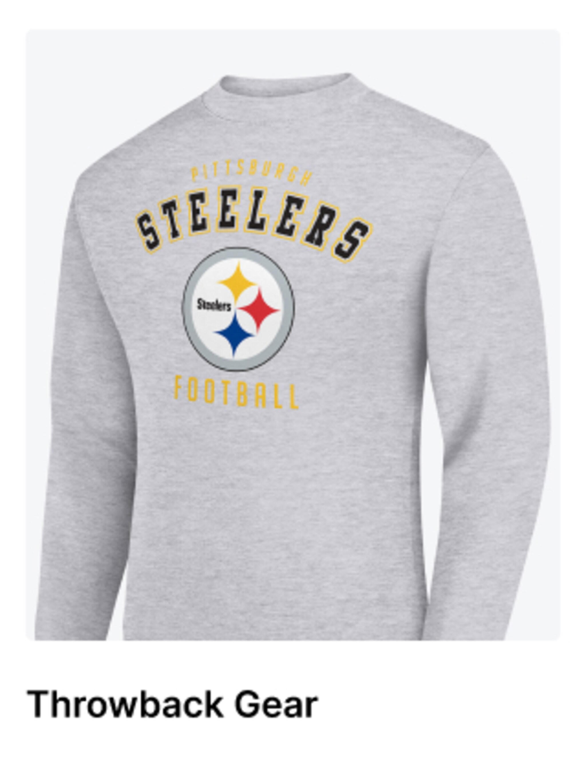 Chemise Homme Pittsburgh Steelers NFL - Fanatics Noire Manches Longues - Taille L (Egypte)