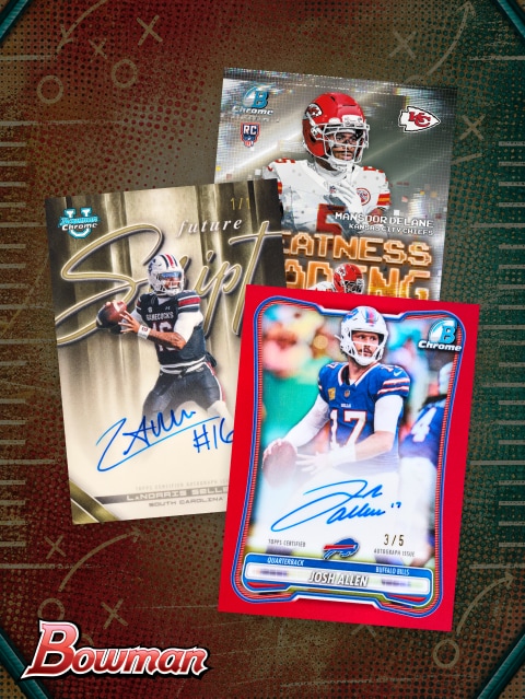 Bowman Football Hobby & Jumbo Boxes Enter the drop only on the Fanatics app