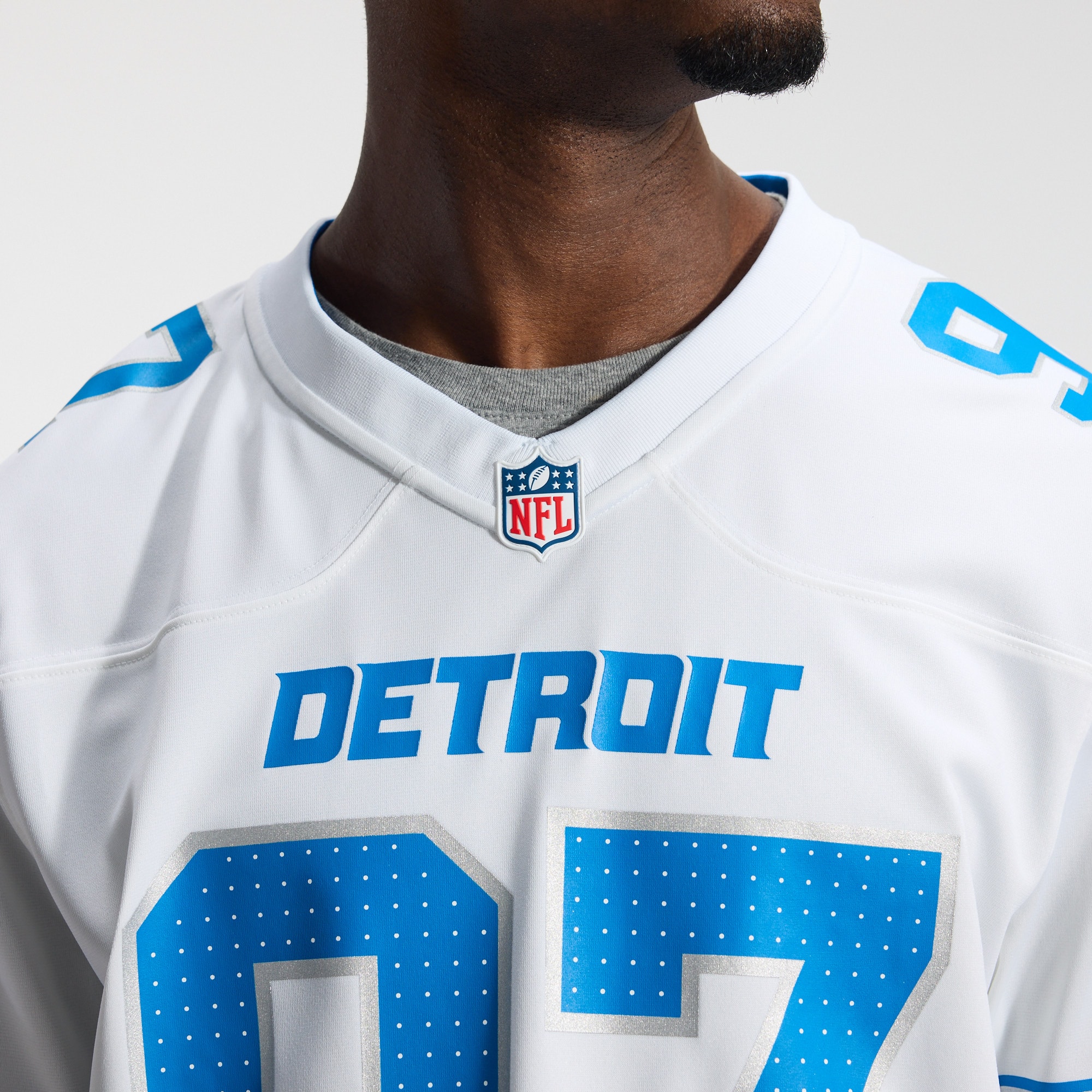 Detroit Lions Nike Custom Game Jersey - White