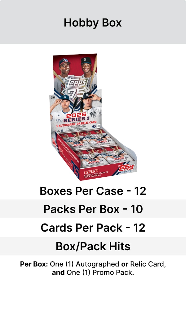 Topps Baseball Series 1 - Hobby Box