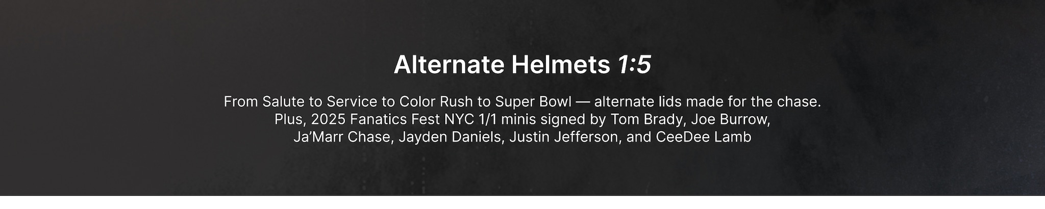 Alternate Helmets
