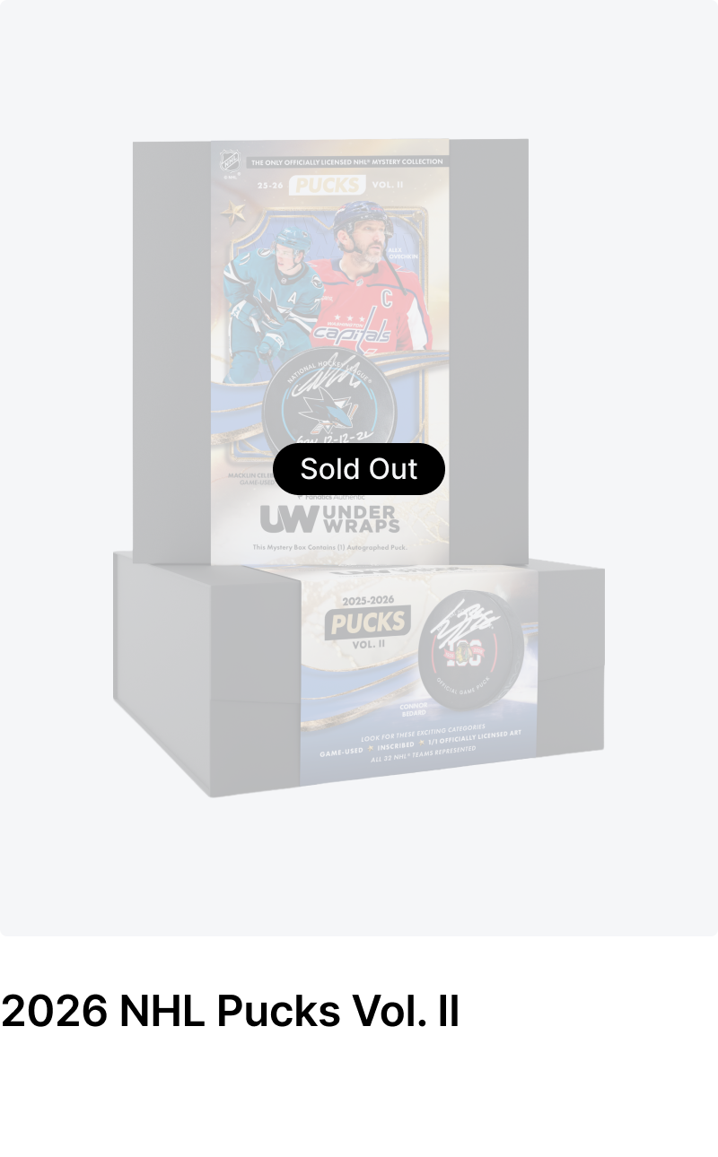 2026 NHL Pucks Vol 2.