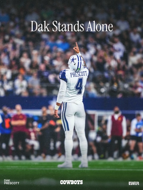 Dak Stands Alone Dak Prescott Cowboys NFLPA Made the Highlight Reel Rep the players who made Week 2 memorable