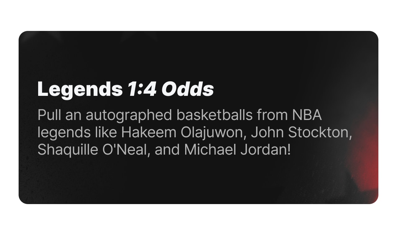 Legends 1:4 Odds