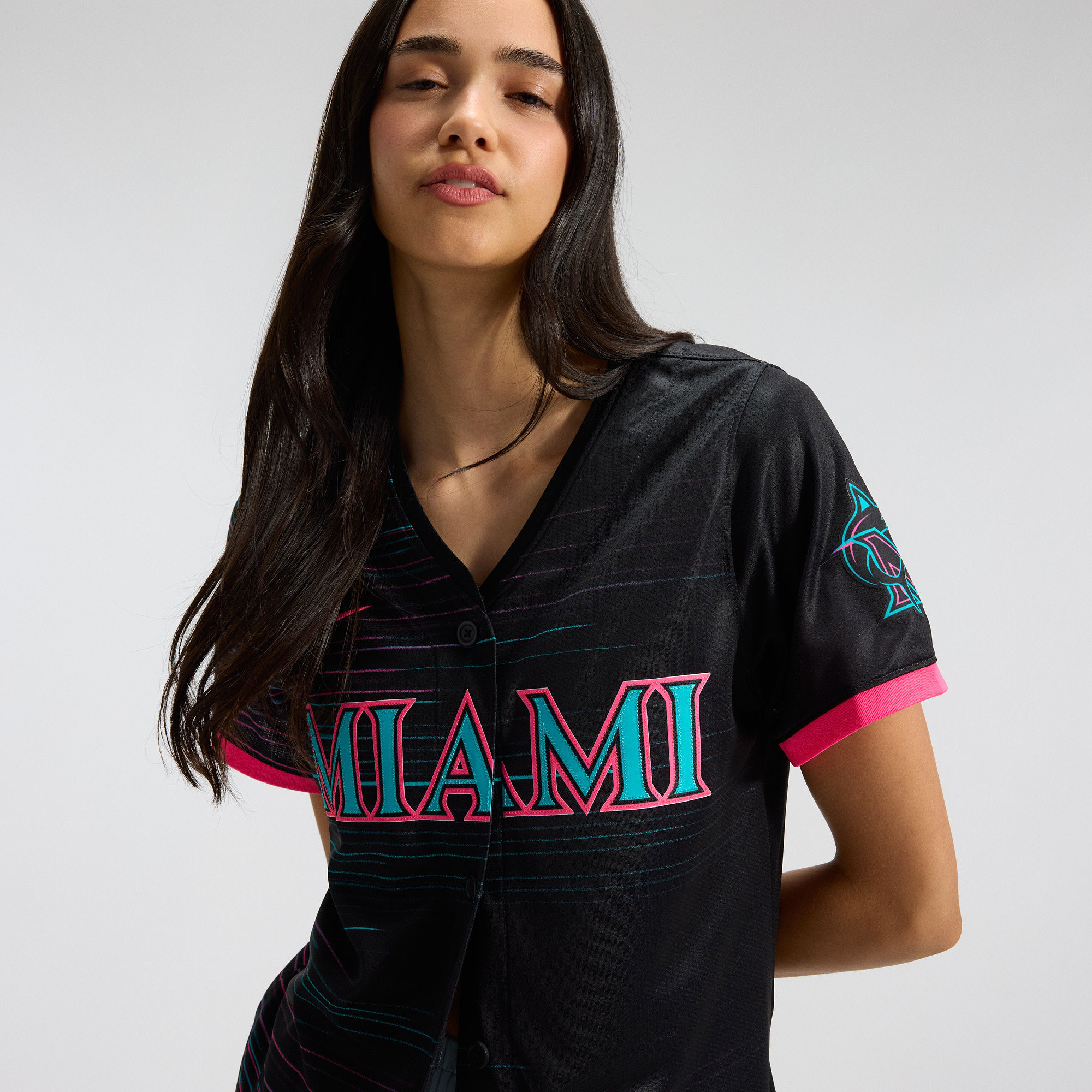Nike Miami Marlins ジャージー　女性用 Miami Marlins Nike Women's 2025 City Connect Limited Jersey - Black