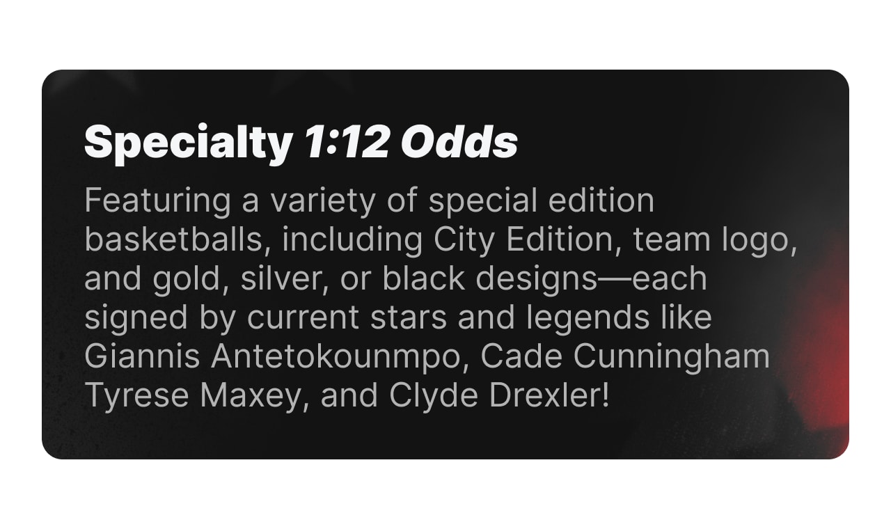 Specialty 1:12 Odds