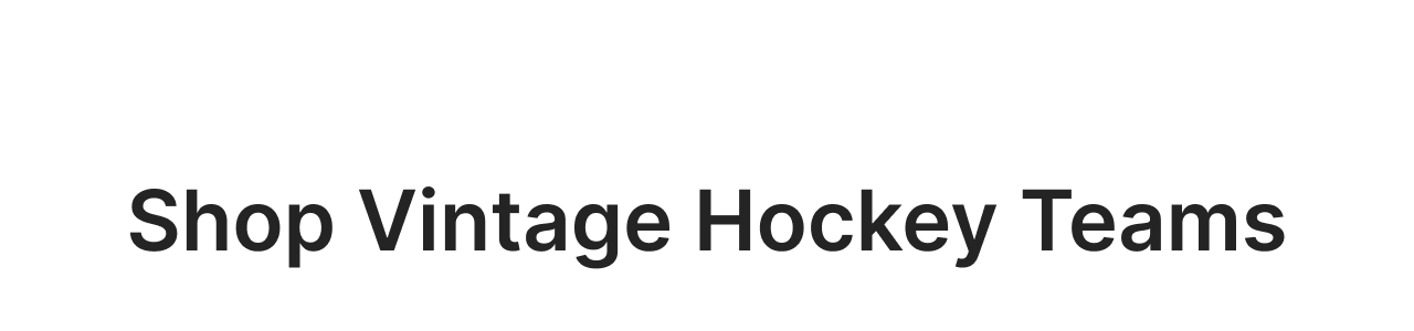 Shop Vintage Hockey Teams