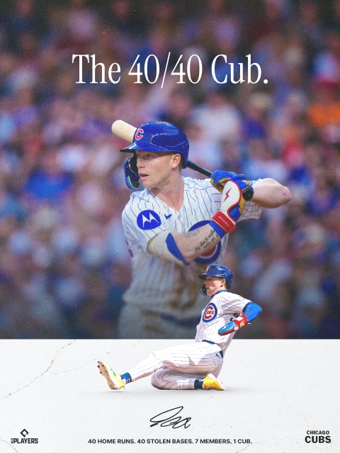 The 40/40 Cub 40 home runs, 40 stolen bases, 7 members, 1 Cub