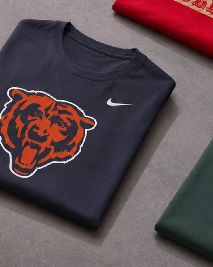 Folded Chicago Bears t-shirt