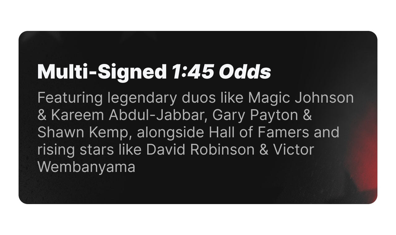 Multi-Signed 1:45 Odds