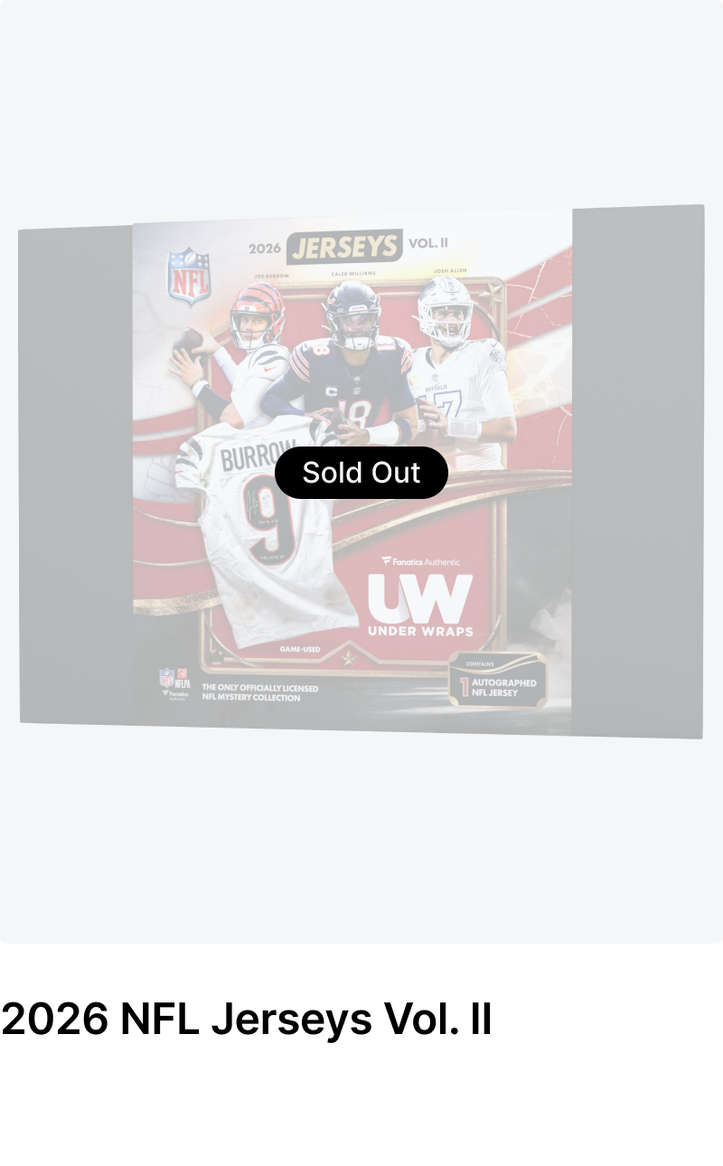 SOLD OUT 2026 NFL Jerseys Vol. II 