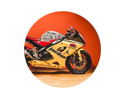 Suzuki GSX-R1000 Motorcycle Previously Owned + Signed by Michael Jordan