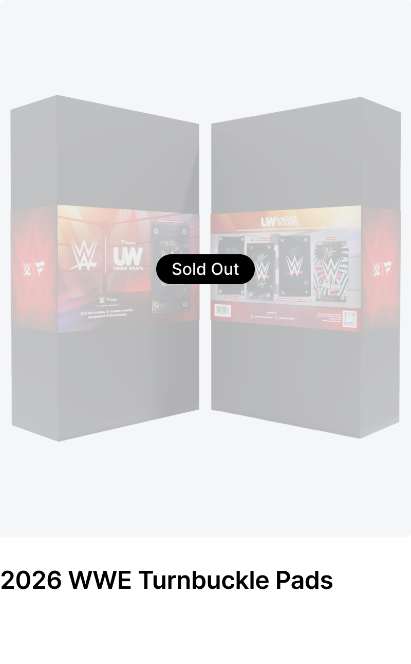 2026 Under Wraps WWE Turnbuckle Pads