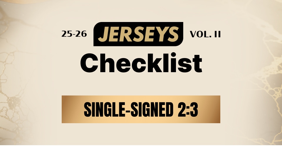 Checklist Single Signed 2:3